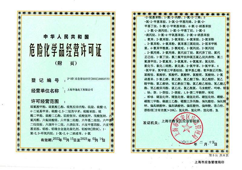 危險化學品經(jīng)營許可證